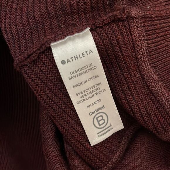 Athleta Canyon Colorblock Stripe Sweater Merino Wool XS - Picture 7 of 8
